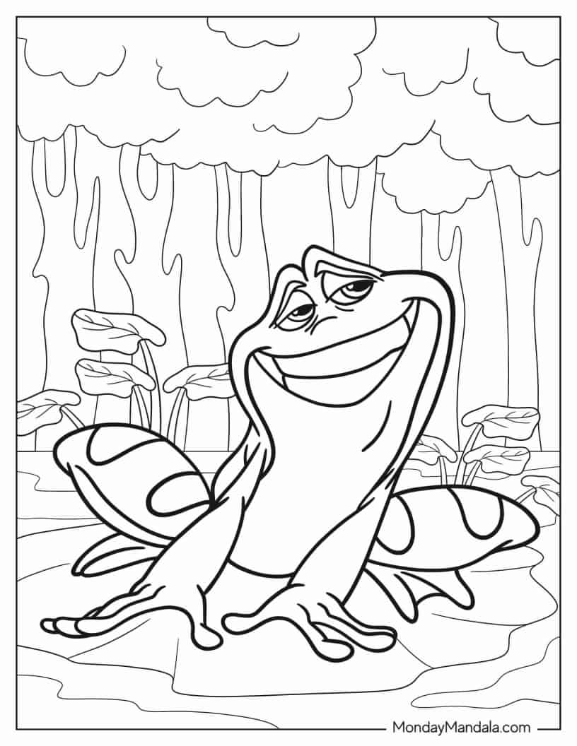 Prince Naveen Frog Coloring Page coloring page