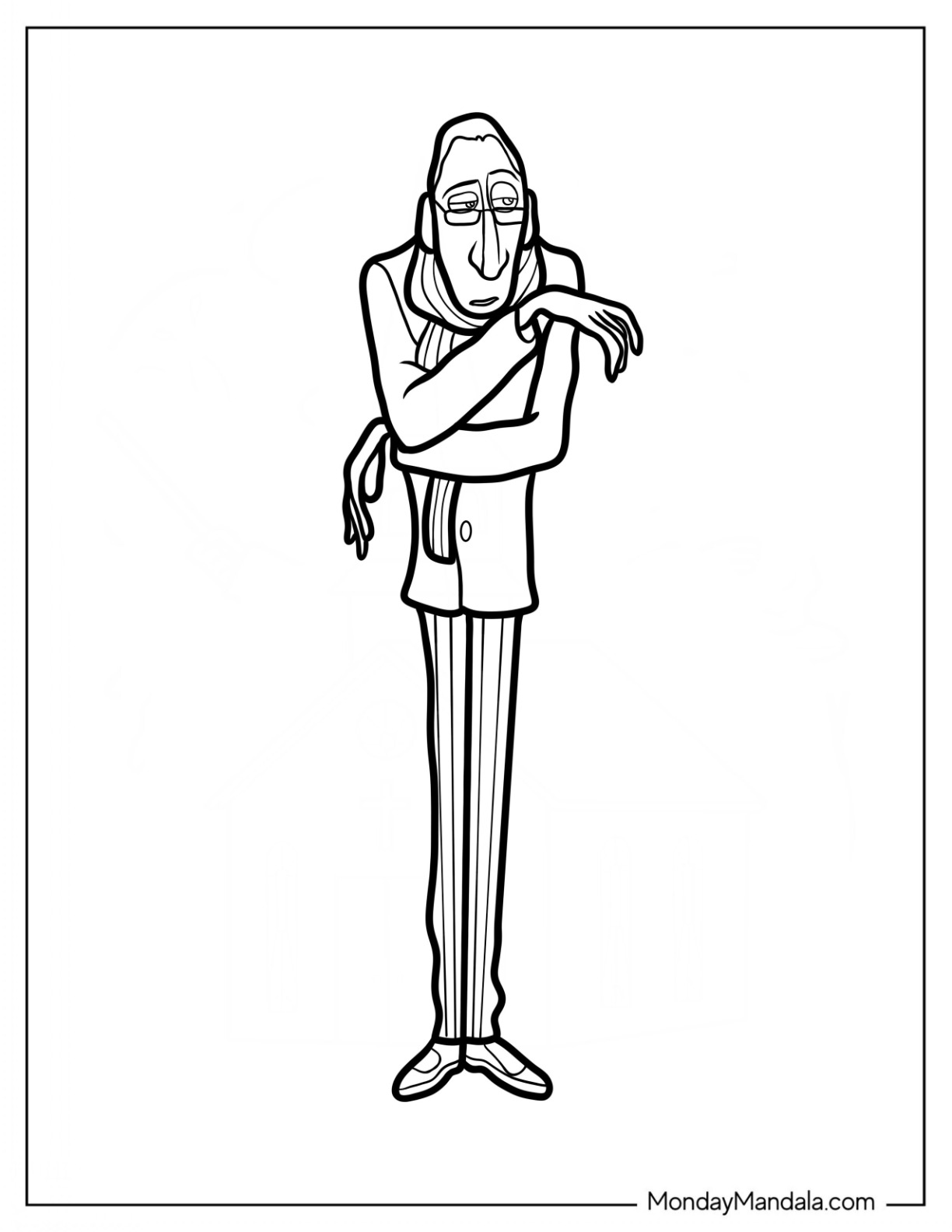 Ratatouille Coloring Page Of Anton Ego coloring page