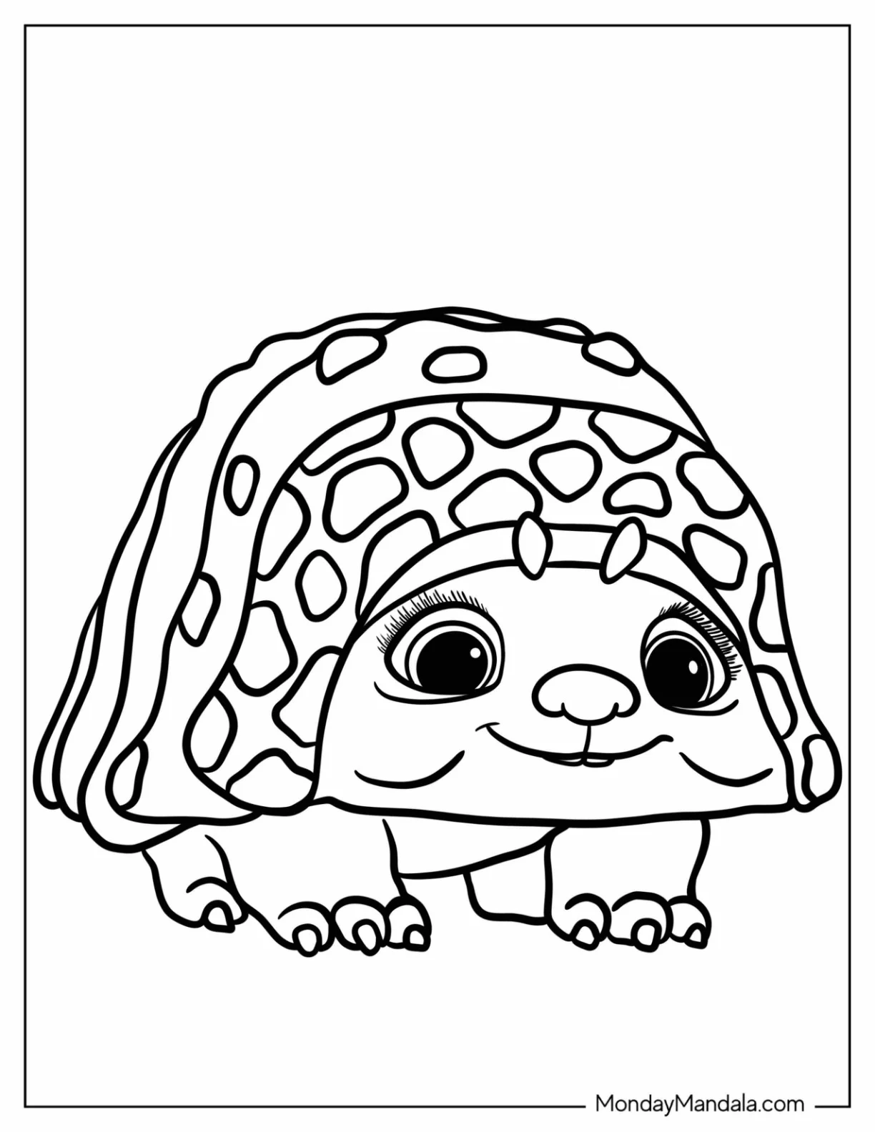 Raya And The Last Dragon Coloring Page Of Cute Baby Tuk Tuk For Preschoolers coloring page
