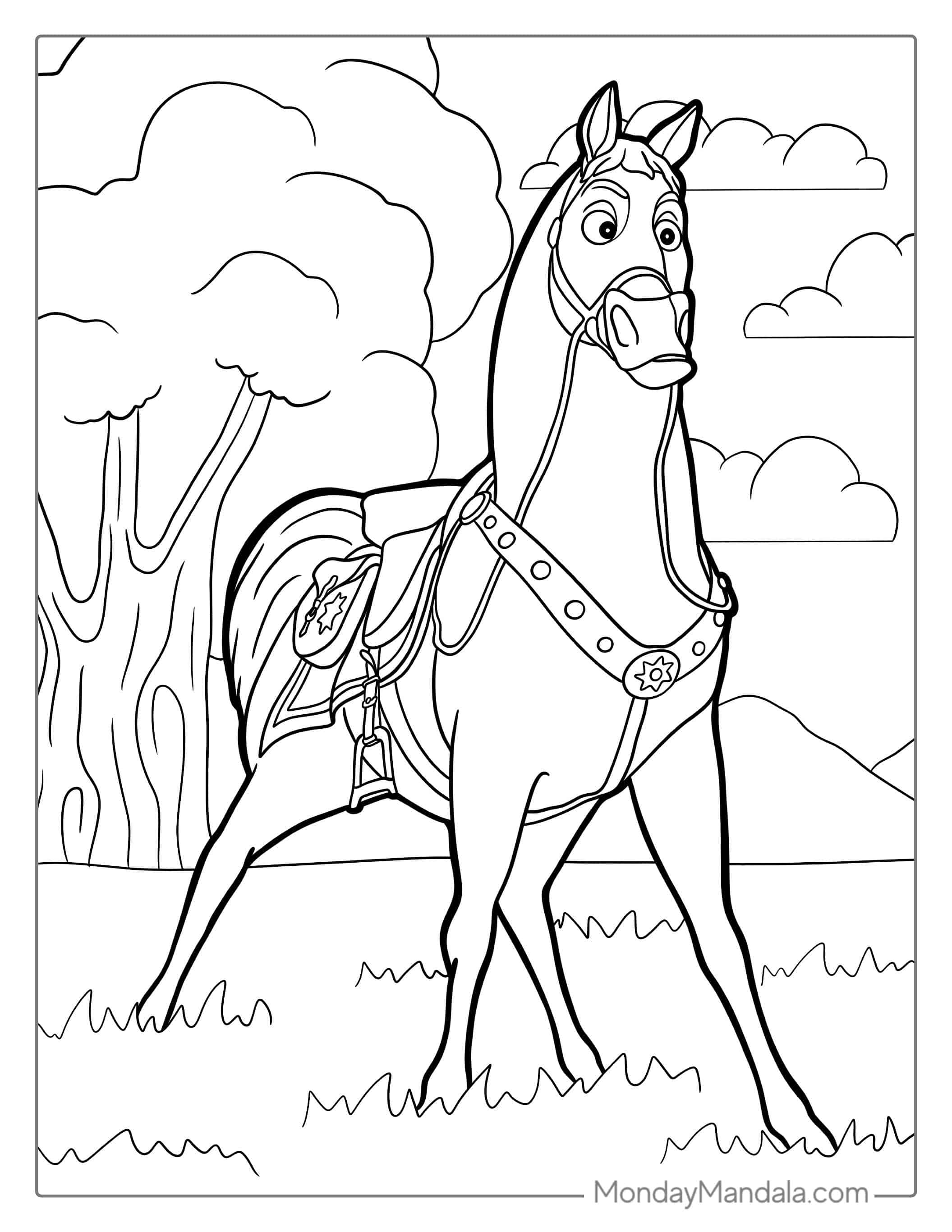 Maximus Horse Coloring Page coloring page