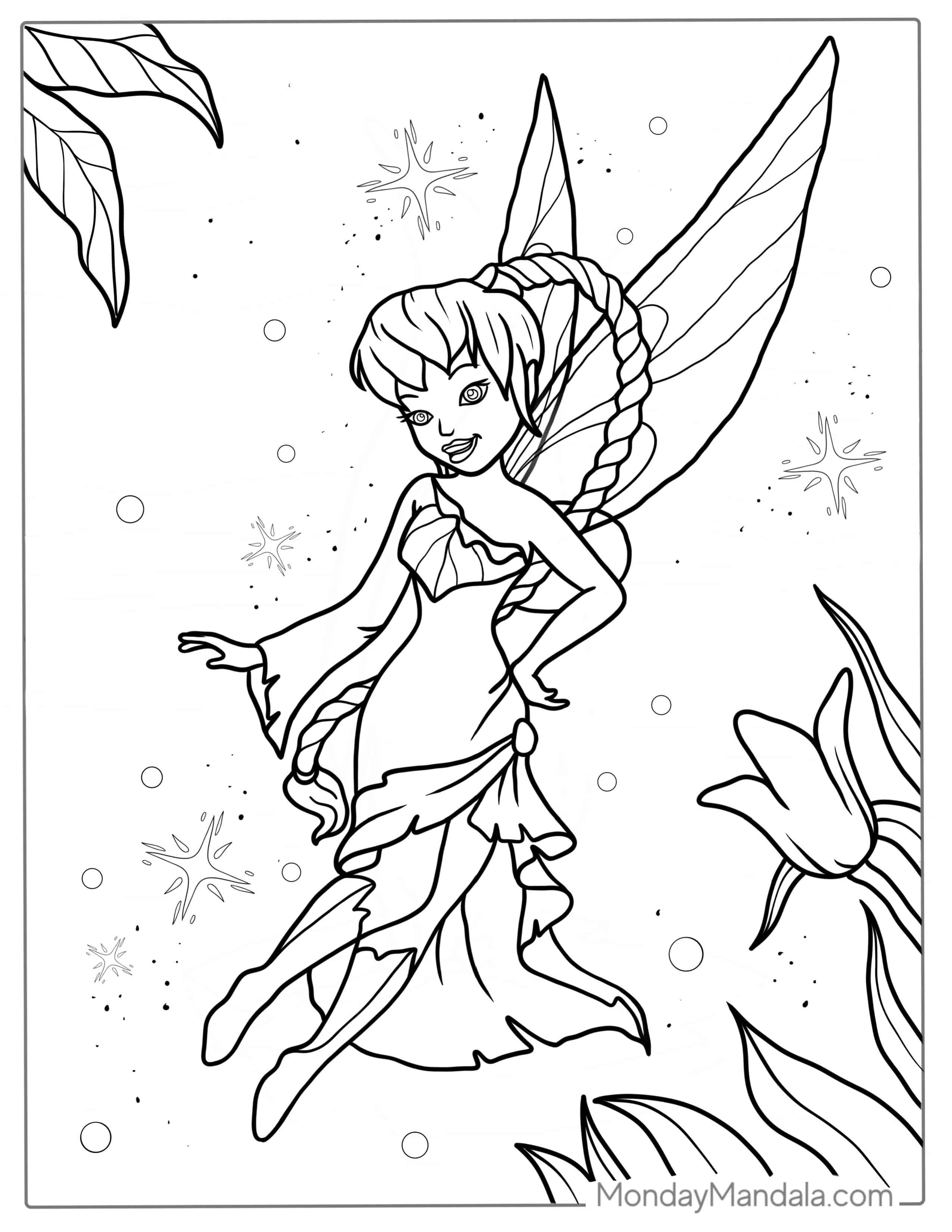 Rosetta From Pixie Hollow To Color coloring page