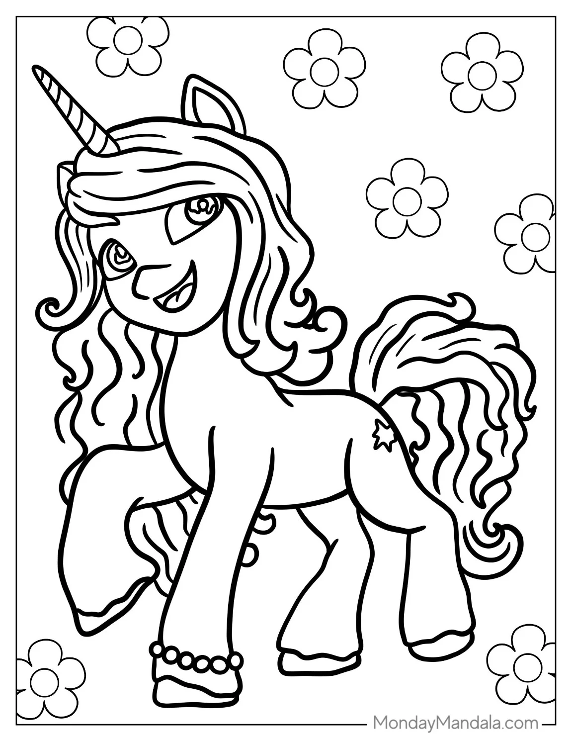 My Little Pony Izzy Moonbow Unicorn Coloring Page coloring page