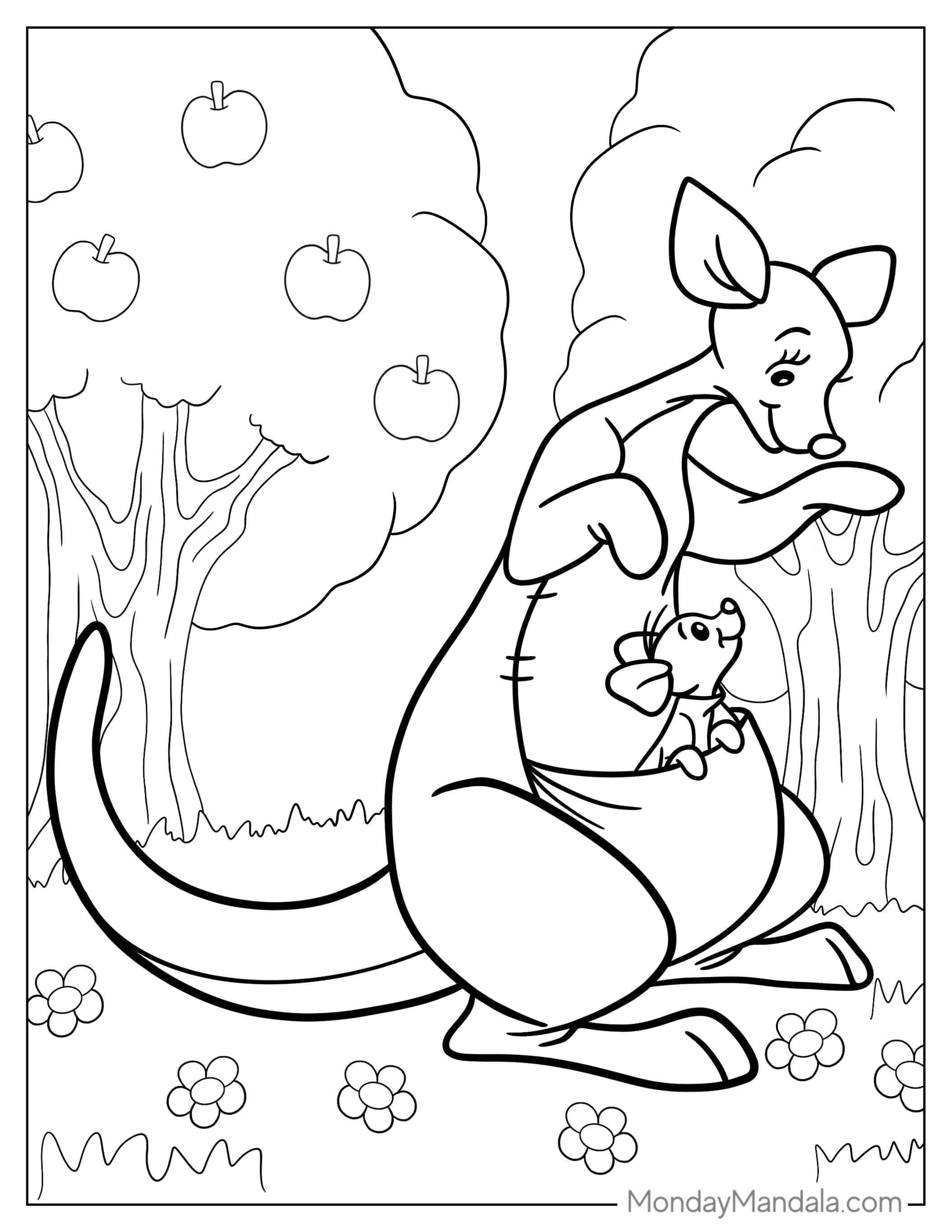 Coloring Page Of Kanga And Roo coloring page