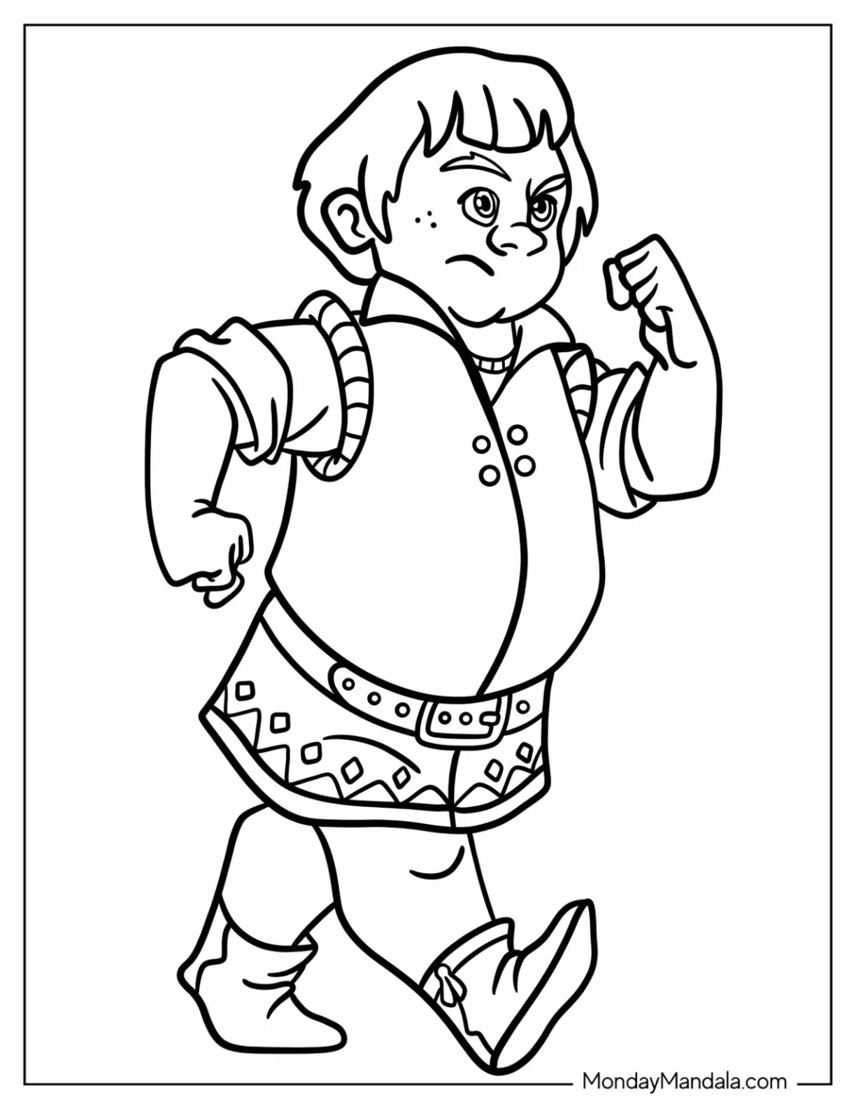 Wish Coloring Pages Of Frowning Gabi Marching coloring page
