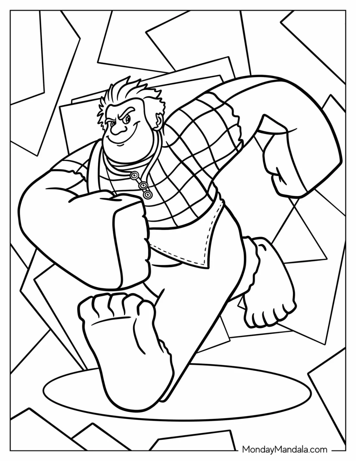 Easy Wreck-It Ralph Coloring Page coloring page