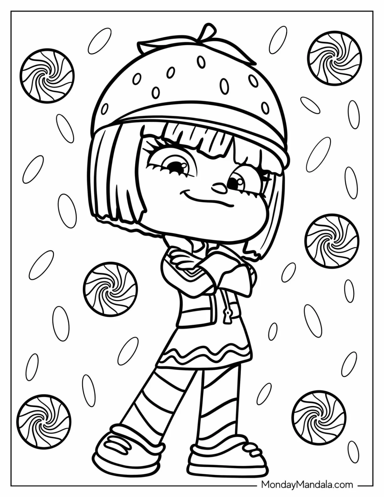 Wreck-It Ralph Coloring Page Of Taffyta Muttonfudge coloring page