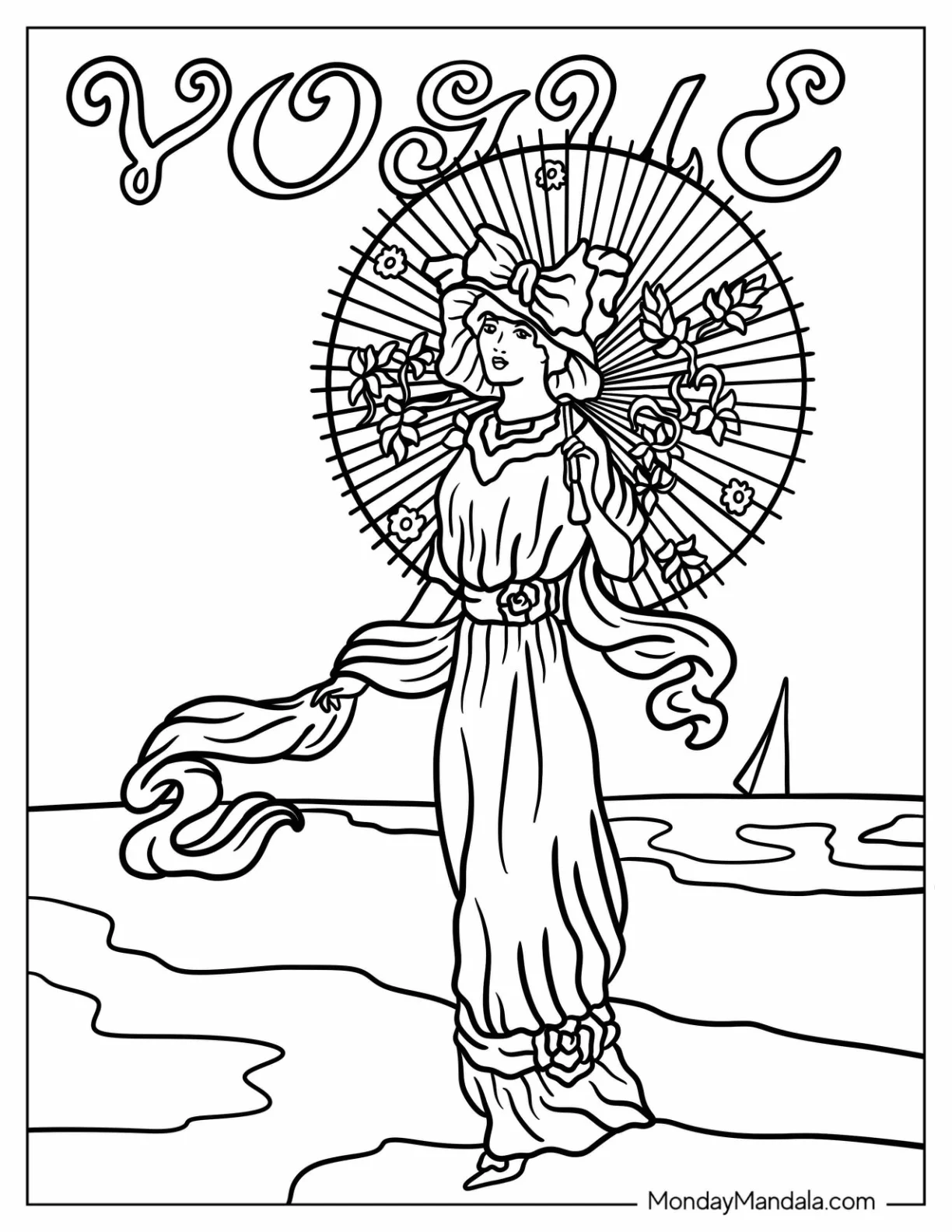 Vintage coloring pages