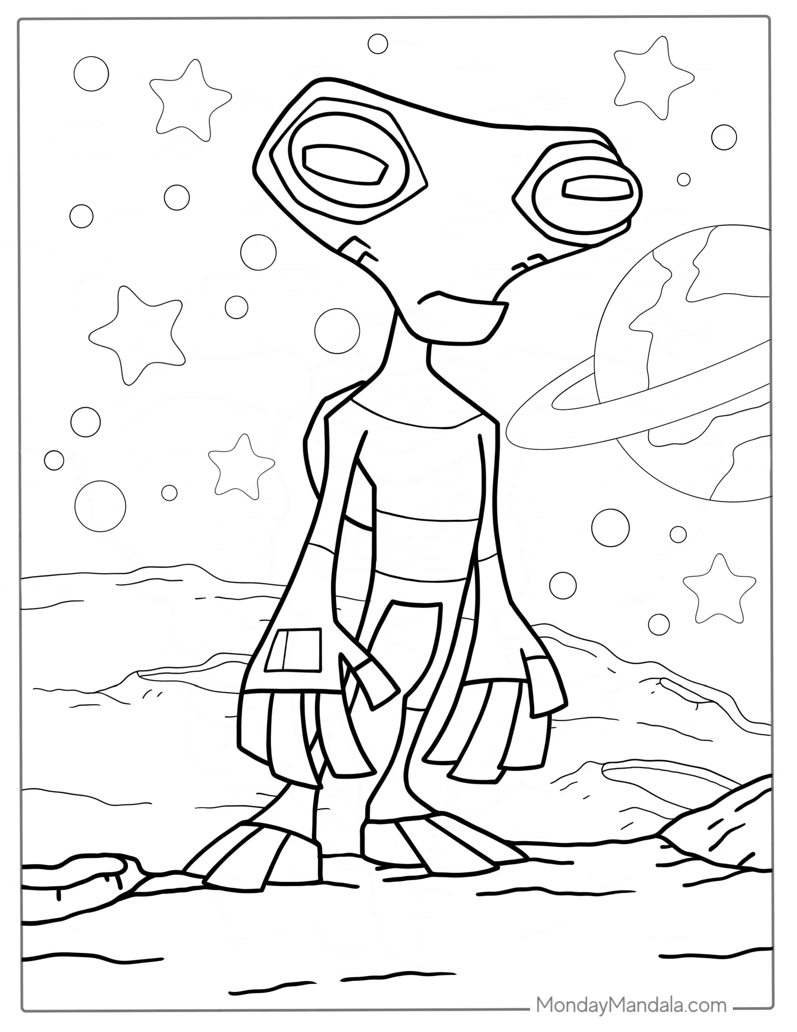 Ben 10 Alien Coloring Page coloring page — printable line art