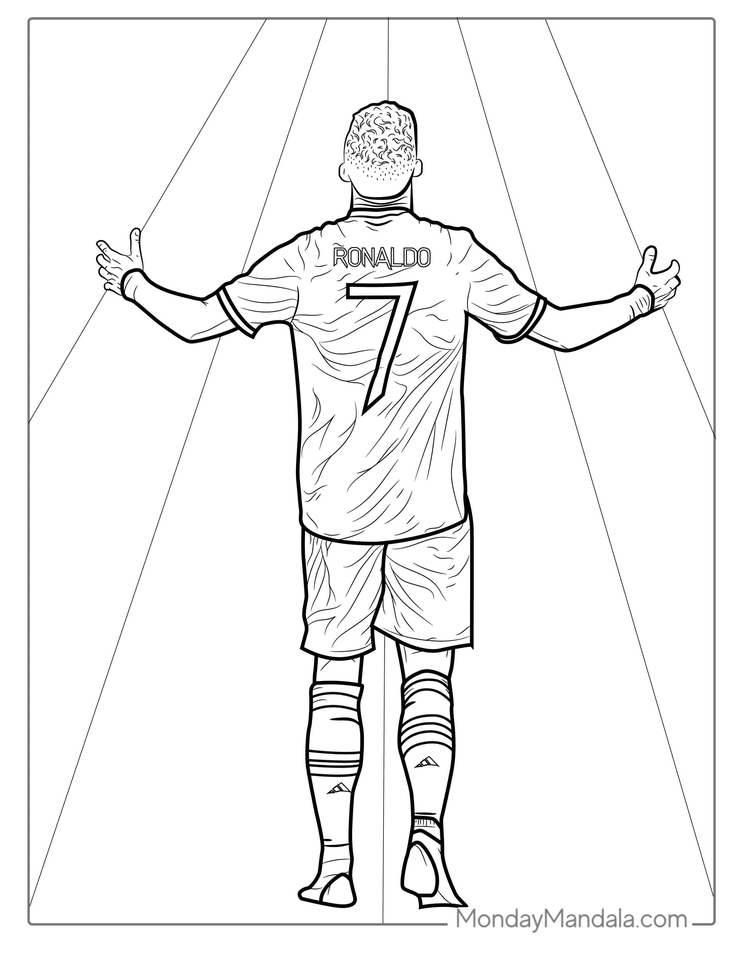 Cristiano Ronaldo Coloring Page coloring page