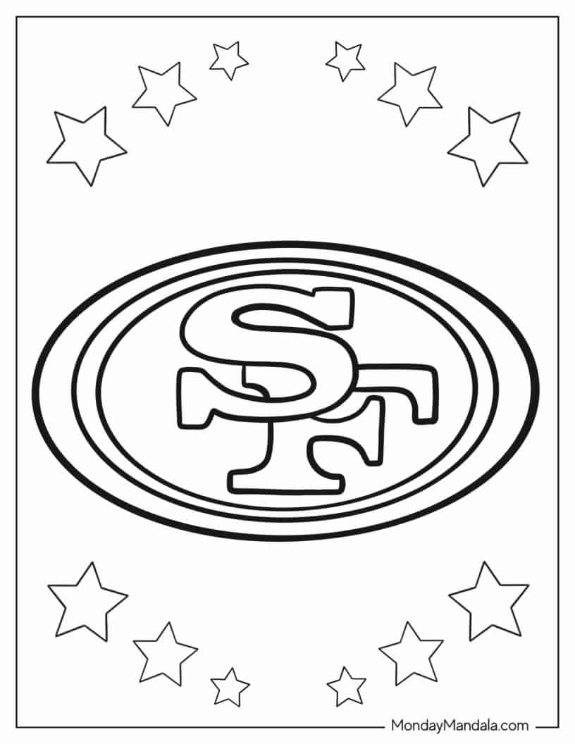 San Francisco 49ers To Color coloring page