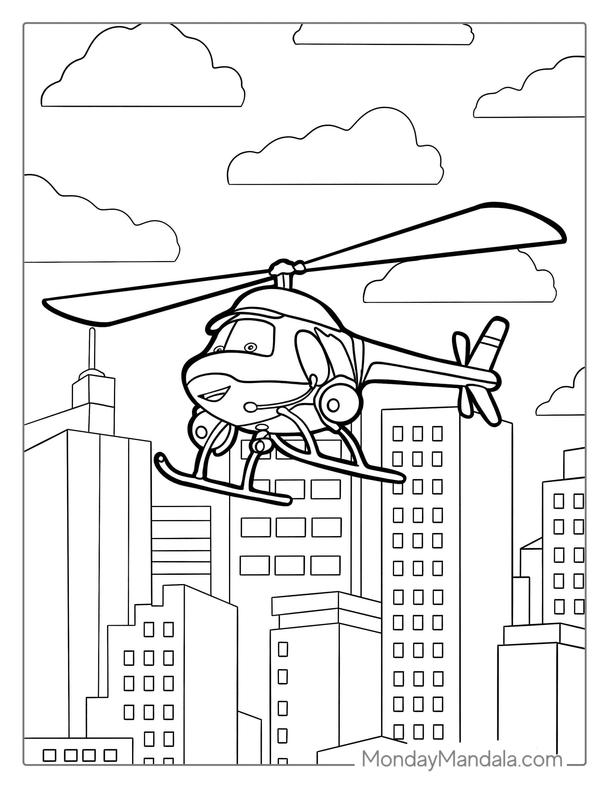 Coloring Page Of Cathy Copter coloring page