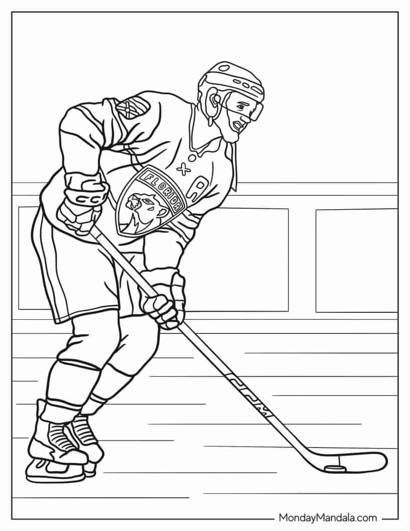 Jonathan Huberdeau Of The Florida Panthers coloring page