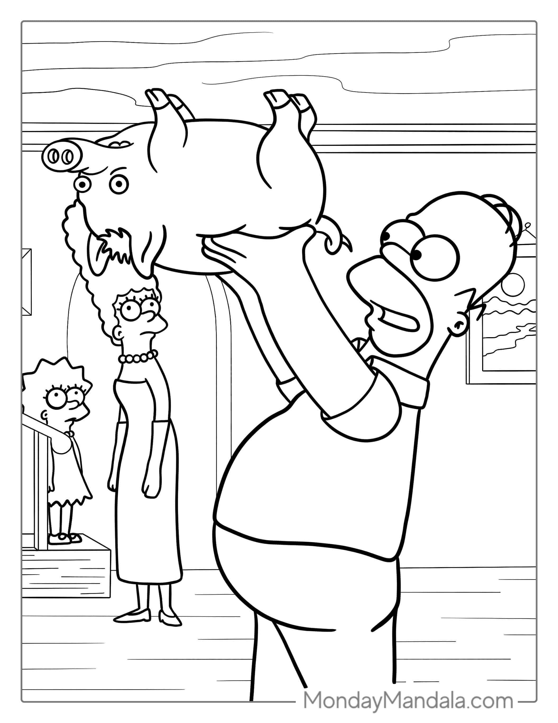Spider-Pig Coloring Page For Kids coloring page — printable line art