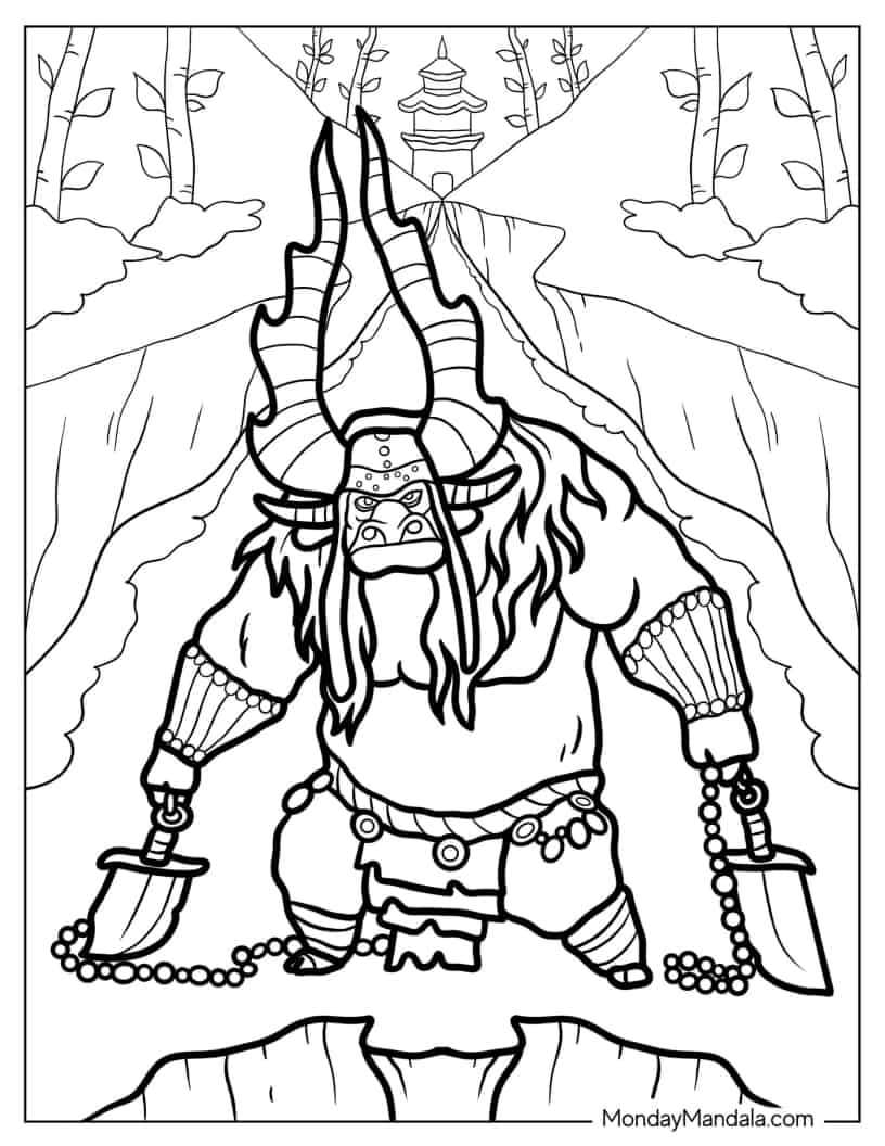 Kai the Collector coloring page