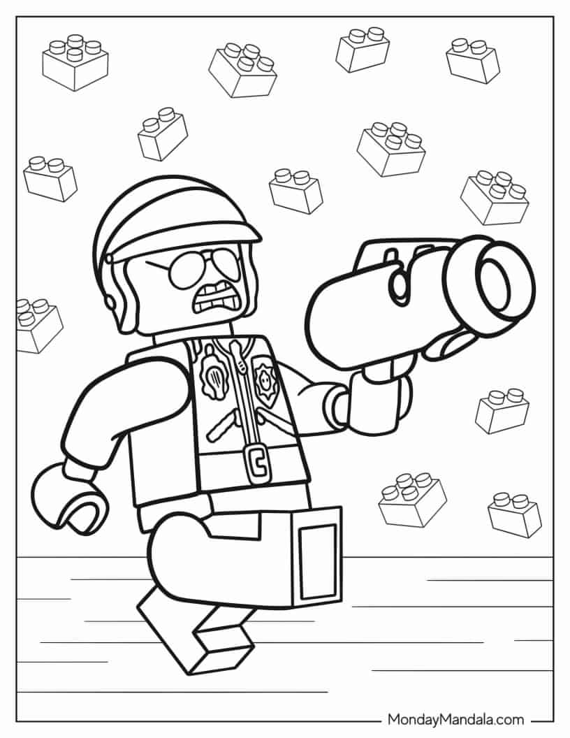 Lego Bad Cop Coloring In coloring page