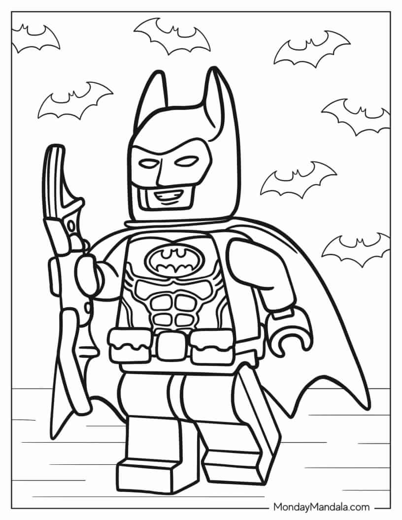 Lego Batman coloring page