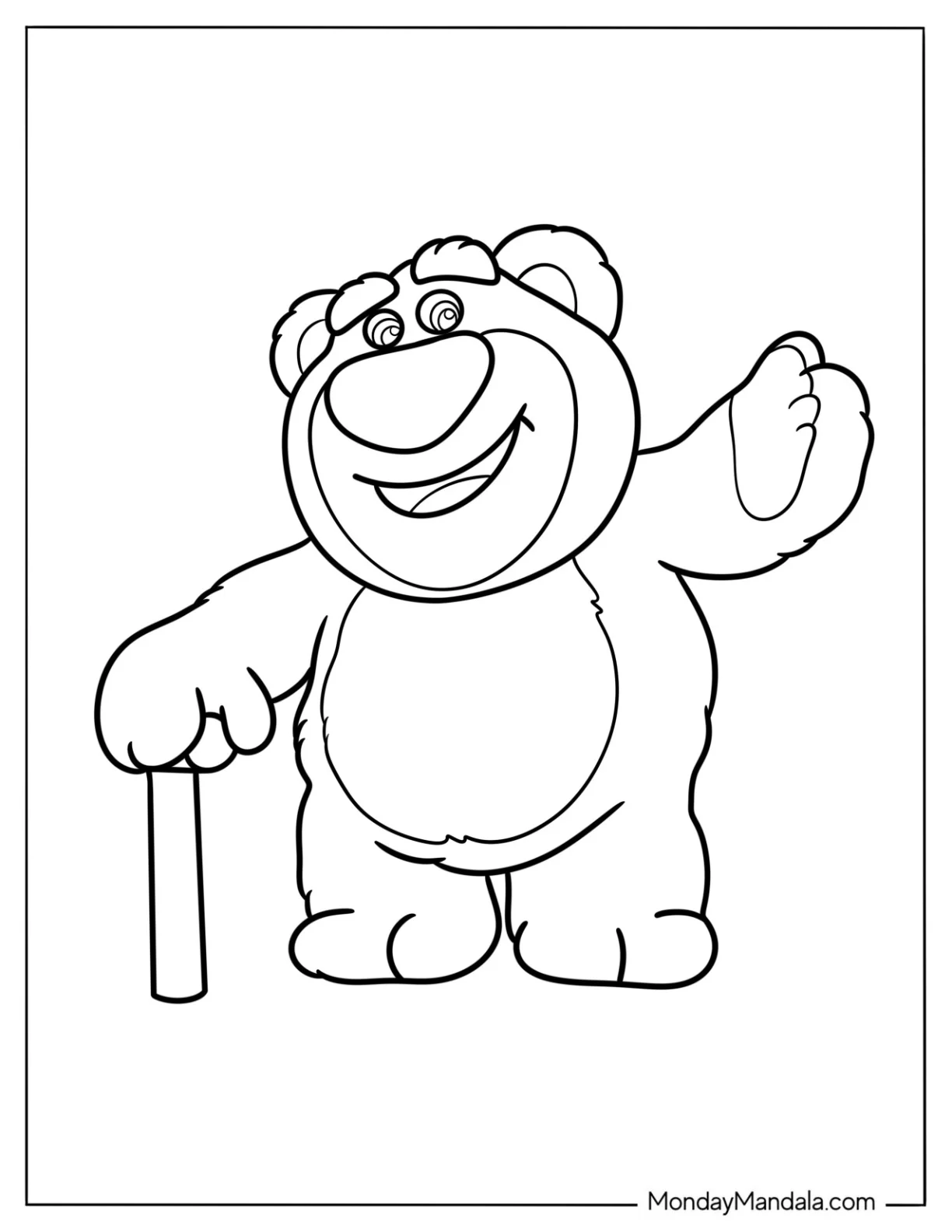 Lots o  Huggin Teddy Bear Coloring Page From Toys Story coloring page