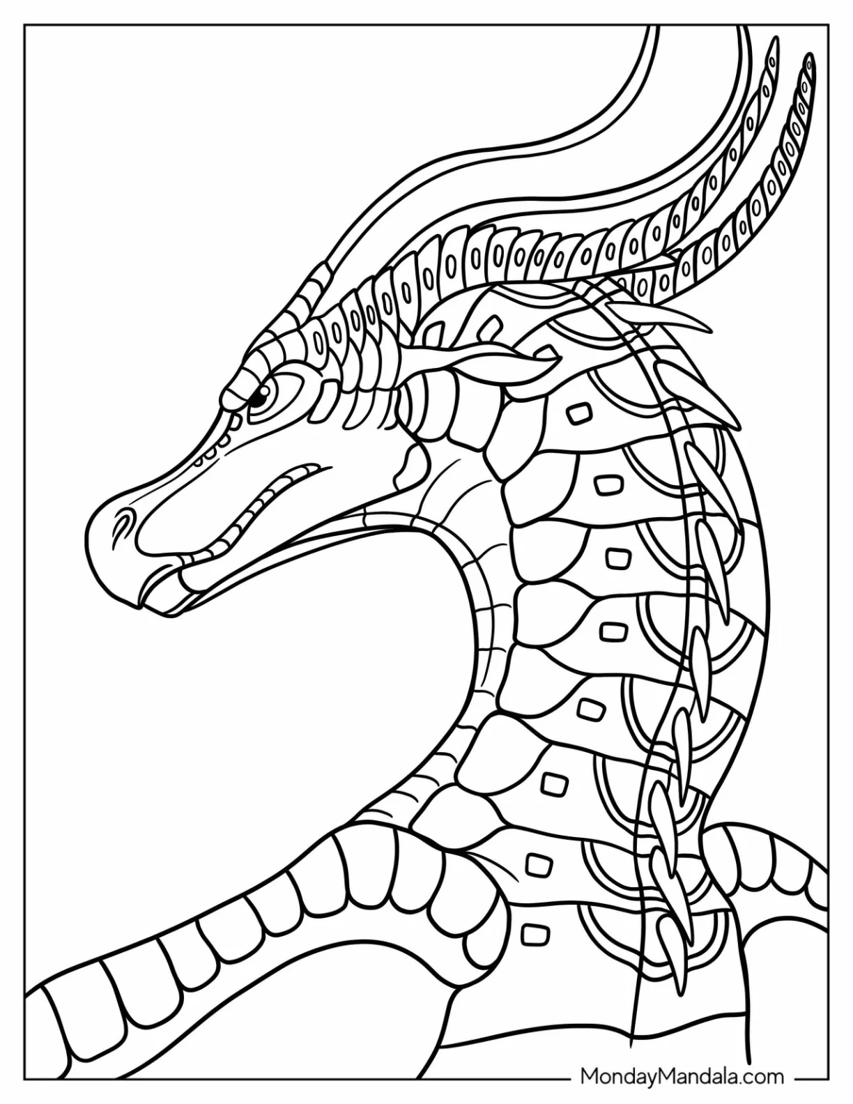 Wings Of Fire Coloring Page Of Luna coloring page