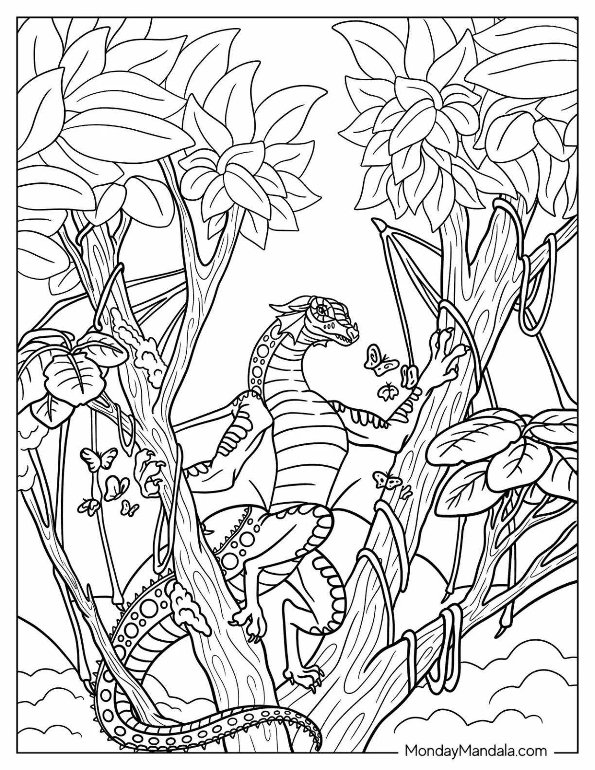 Wings Of Fire Coloring Page Of The Hidden Kingdom Poster coloring page