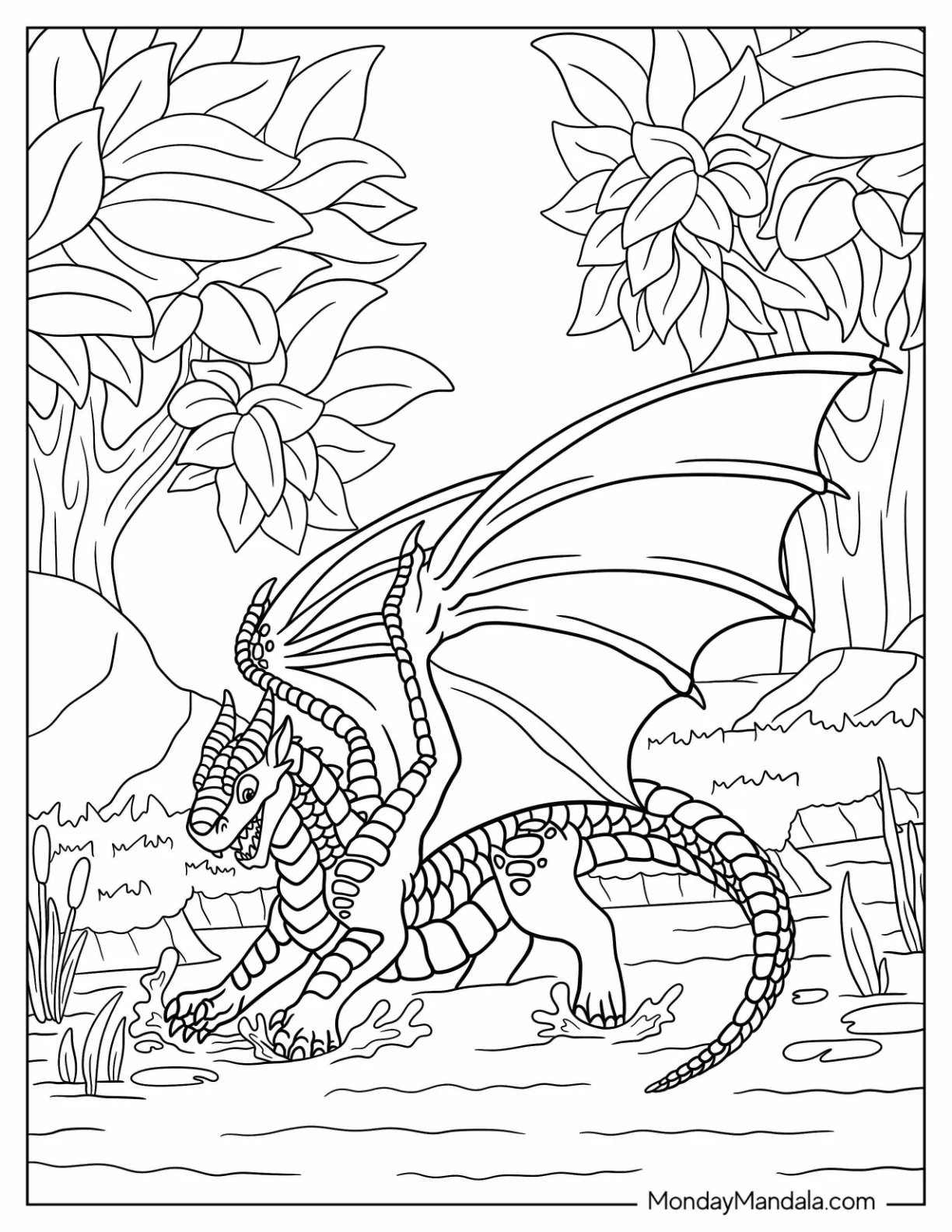 Wings Of Fire Coloring Page Of Young Clay coloring page