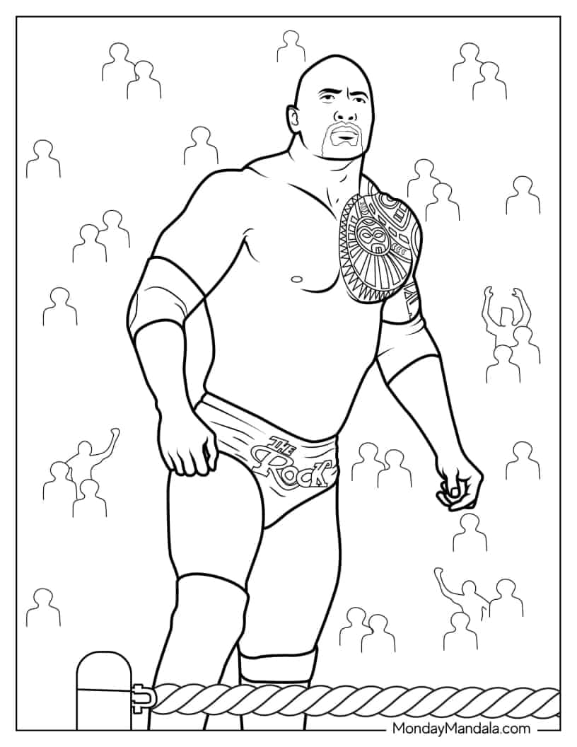Can You Smell What The Rock Is Cooking coloring page