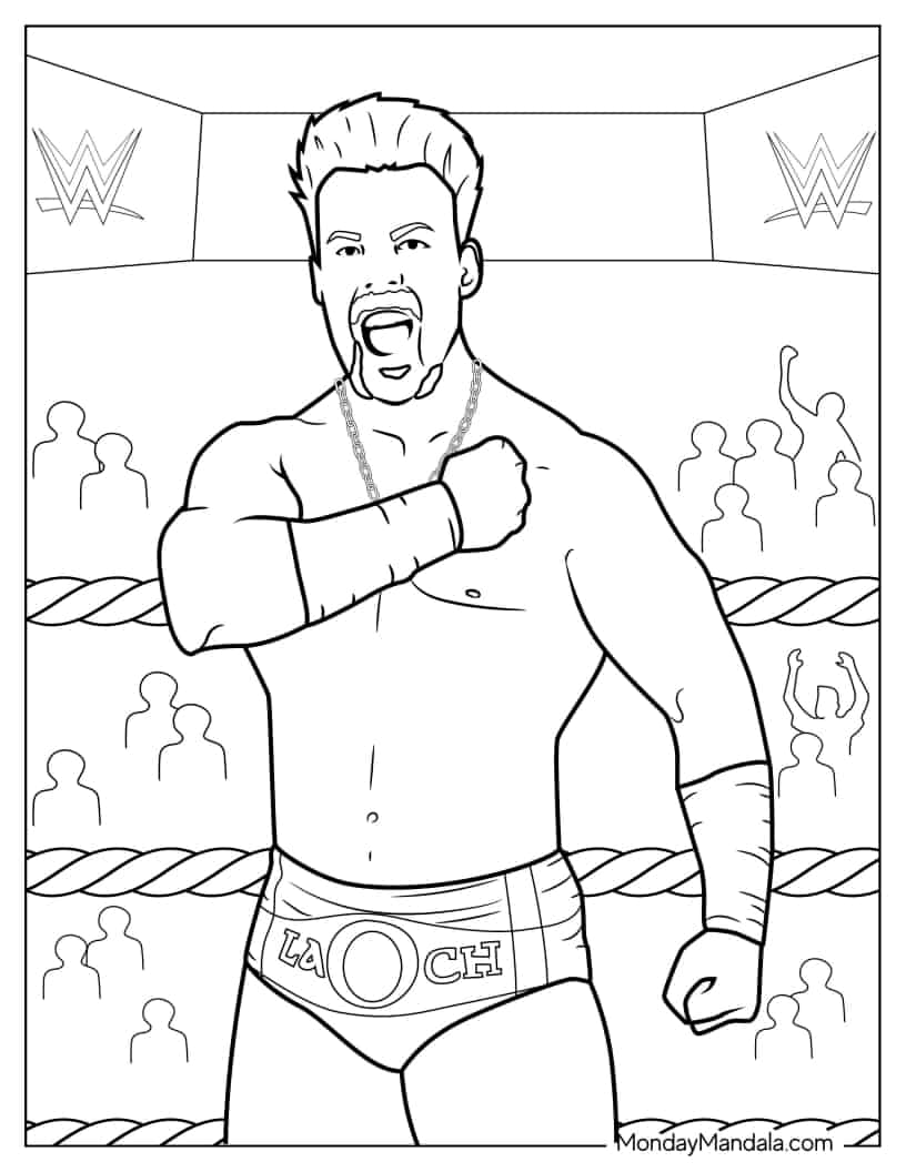 Sheamus WWE Wrestler coloring page
