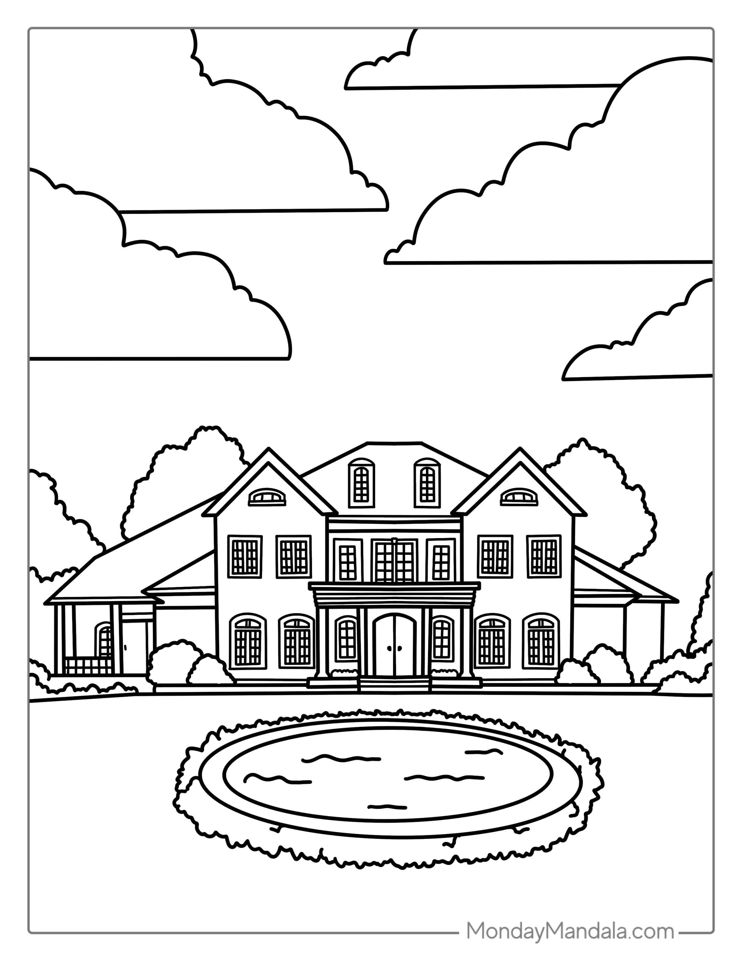 Big House Coloring In coloring page