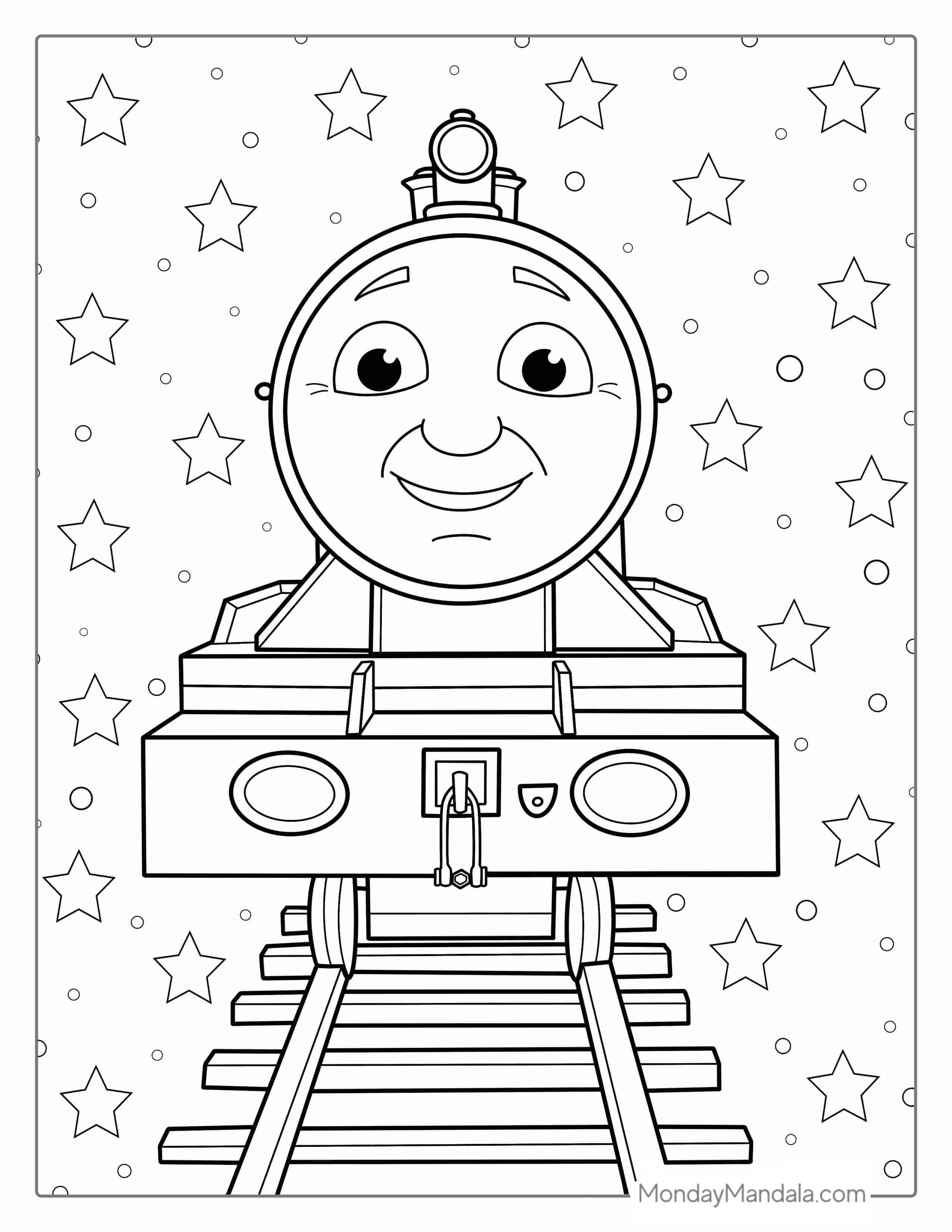 Thomas The Train Coloring Sheet coloring page