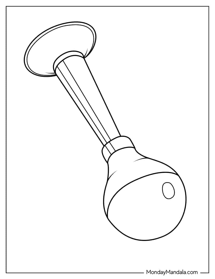 Outline of Clown Honk coloring page