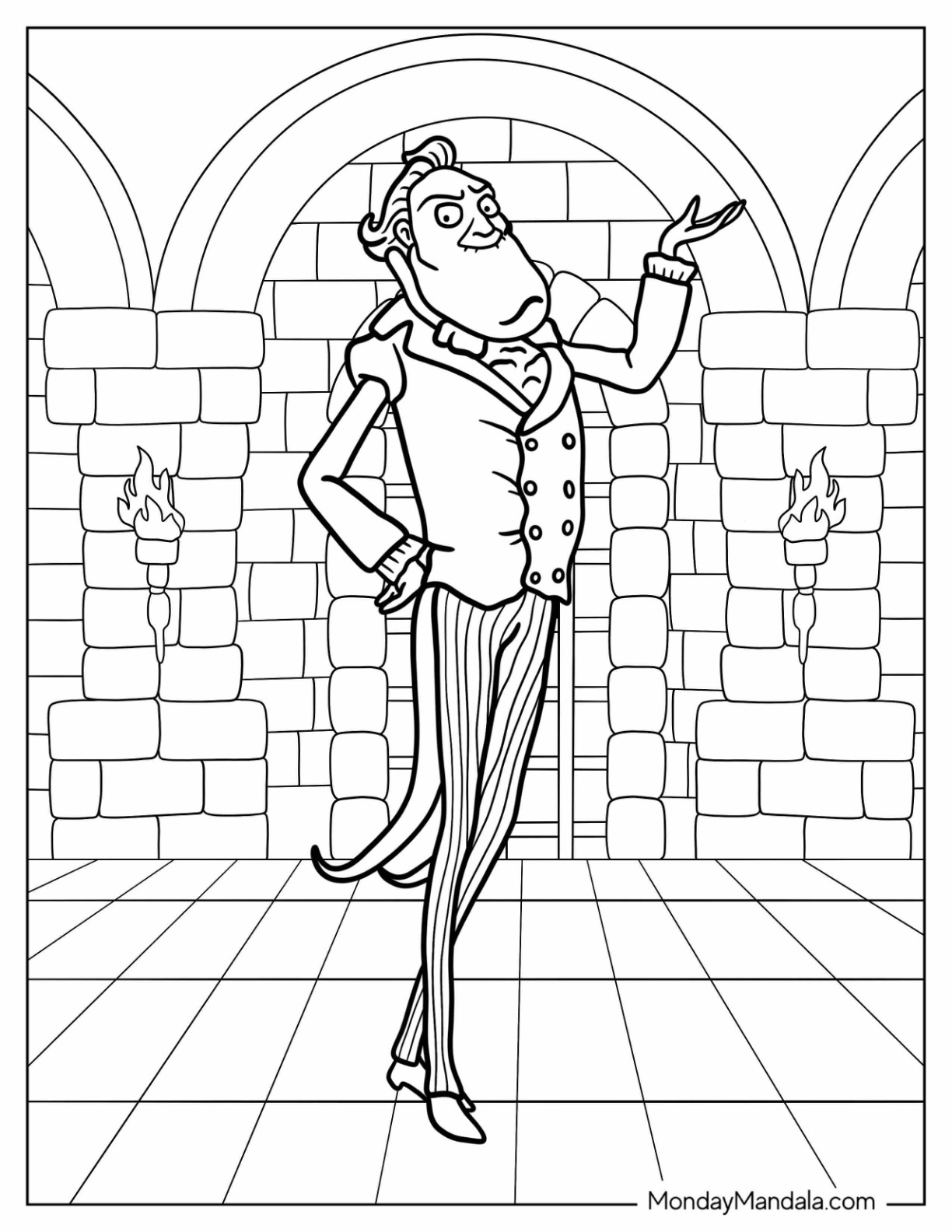 Corpse Bride Coloring Page Of Barkis Bittern coloring page