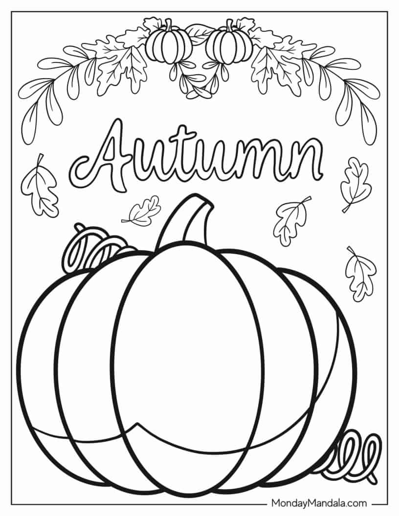 Coloring Page Of Giant Pumpkin coloring page