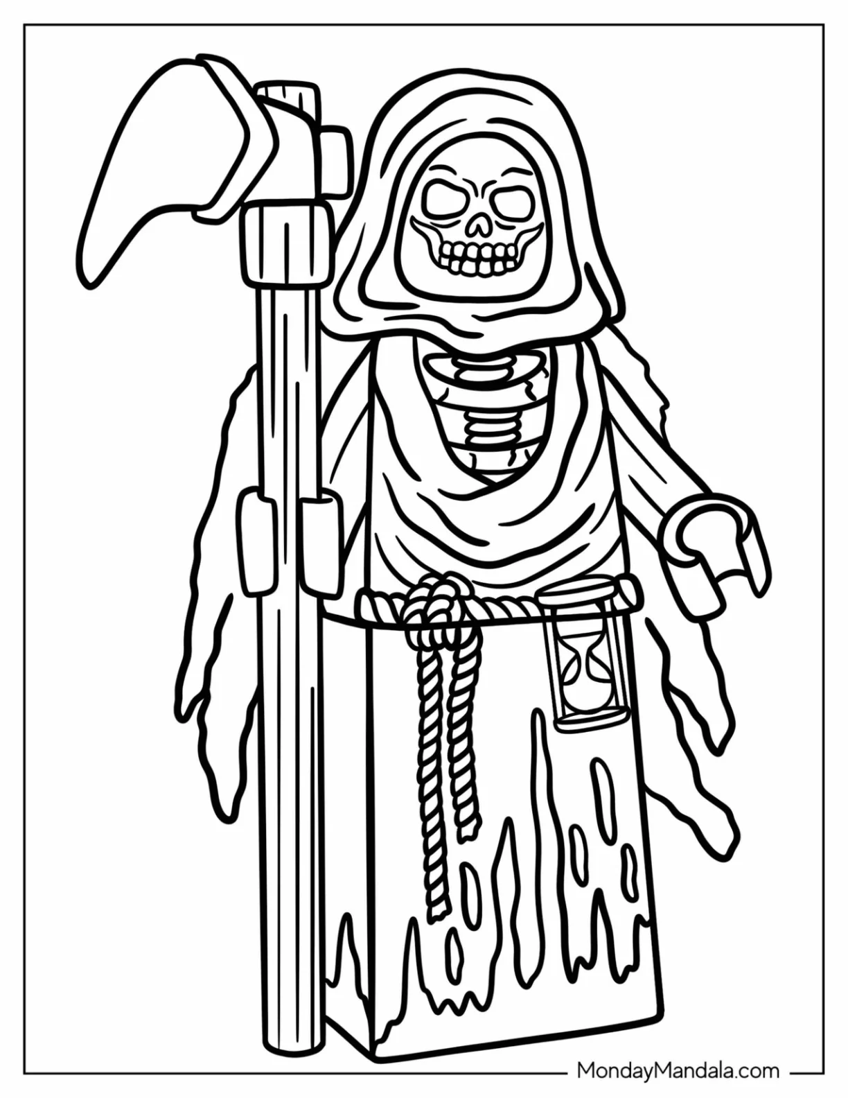 Grim Reaper Coloring Page Lego coloring page