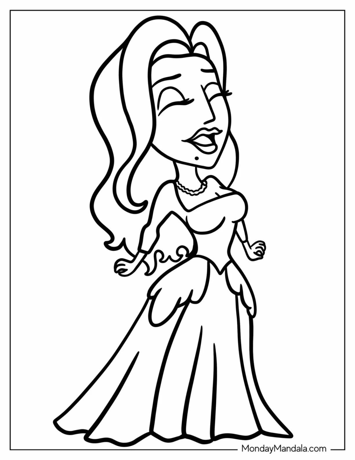 Hocus Pocus Coloring Page Of Sarah Sanderson Laughing For Preschoolers coloring page