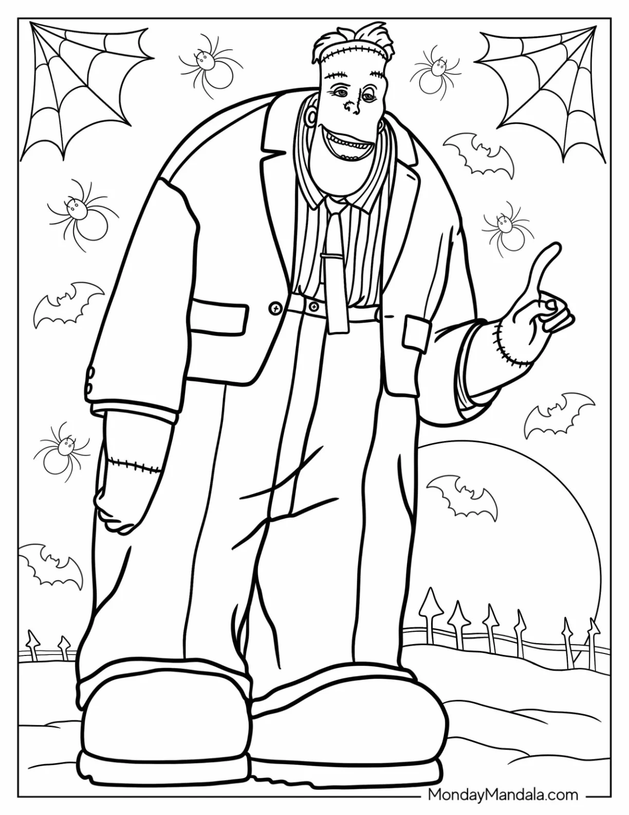 Hotel Transylvania Coloring Page Of Frankenstein coloring page