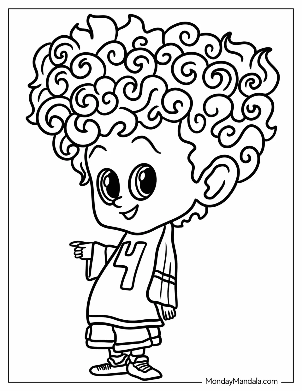 Hotel Transylvania Coloring Page Of Kawaii Dennis For Kids coloring page