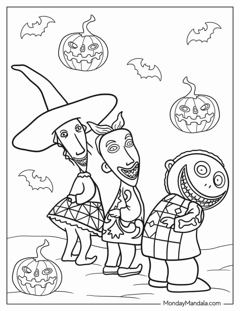 Kawaii Lock, Shock, and Barrel Coloring In coloring page