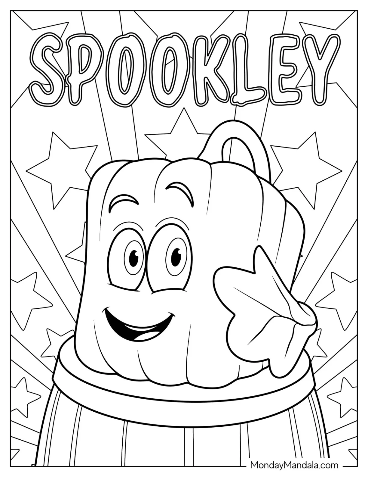 Spookley The Square Pumpkin Coloring Page For Kids coloring page