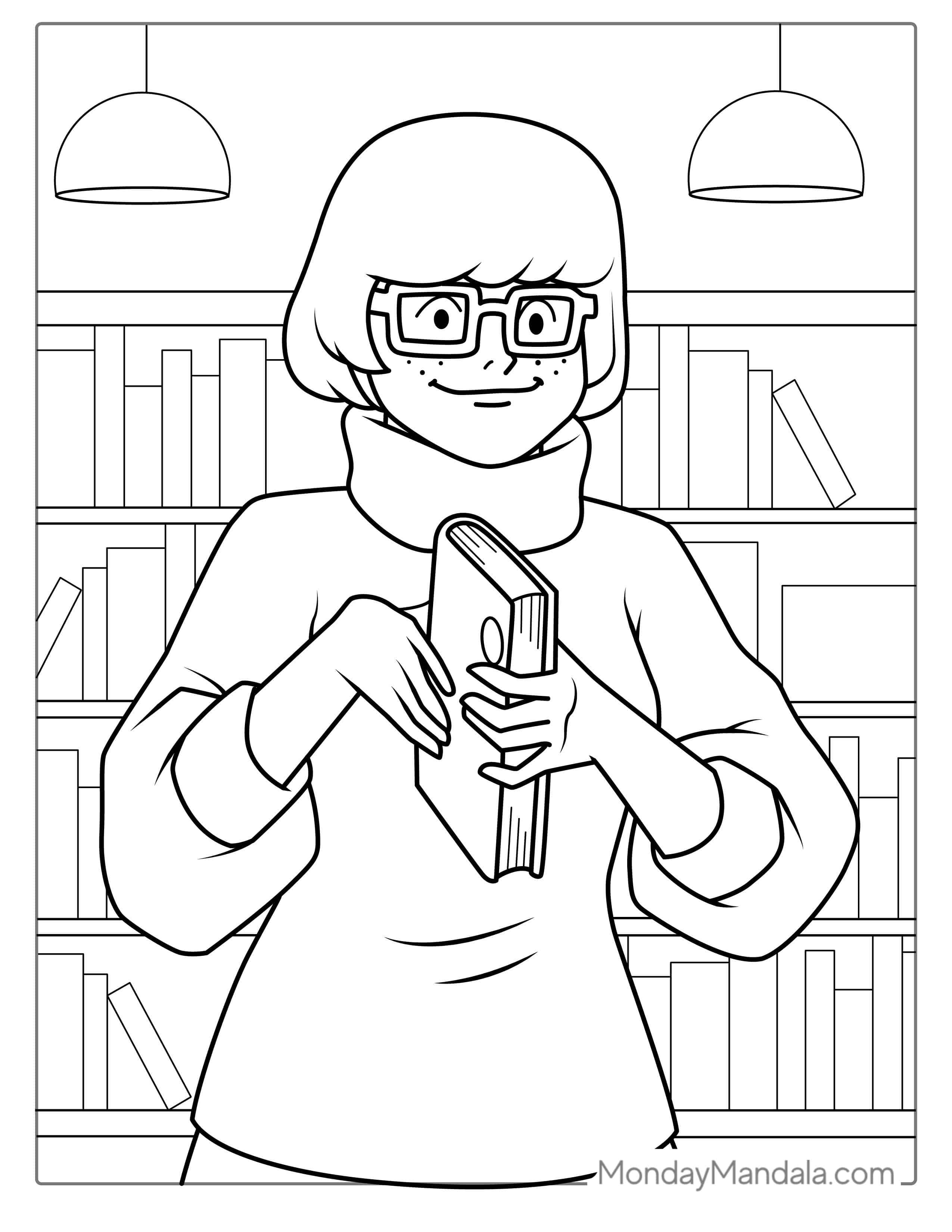 Velma From Scooby-Doo Coloring Picture coloring page