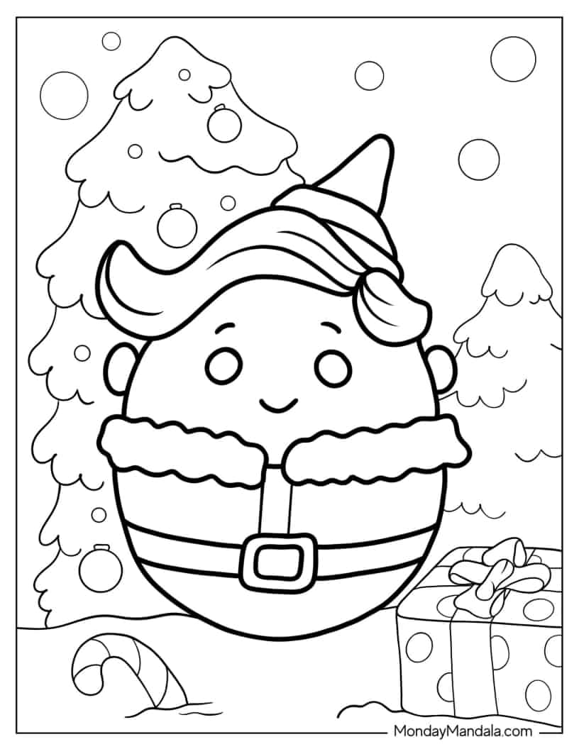 Hermy The Elf Squishmallow coloring page