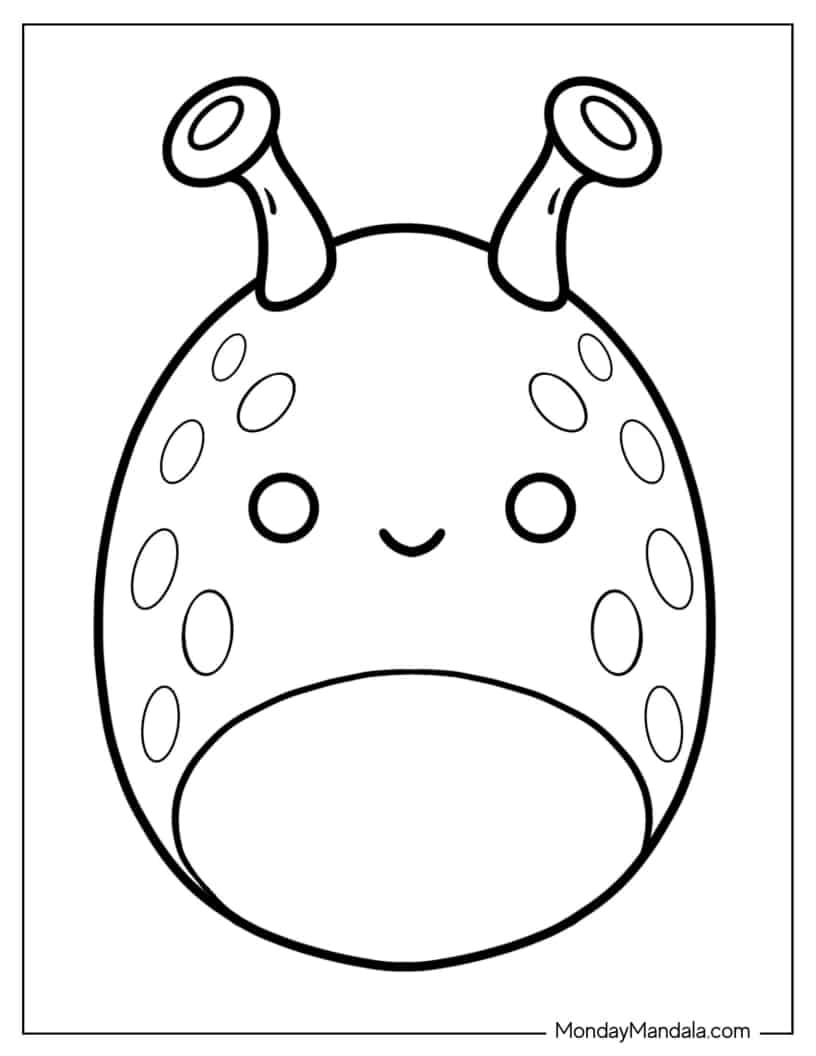 Patrona The Alien Squishmallow coloring page