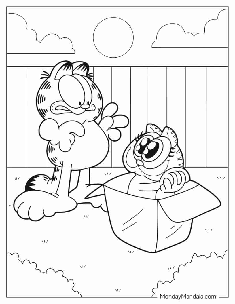 Garfield coloring pages