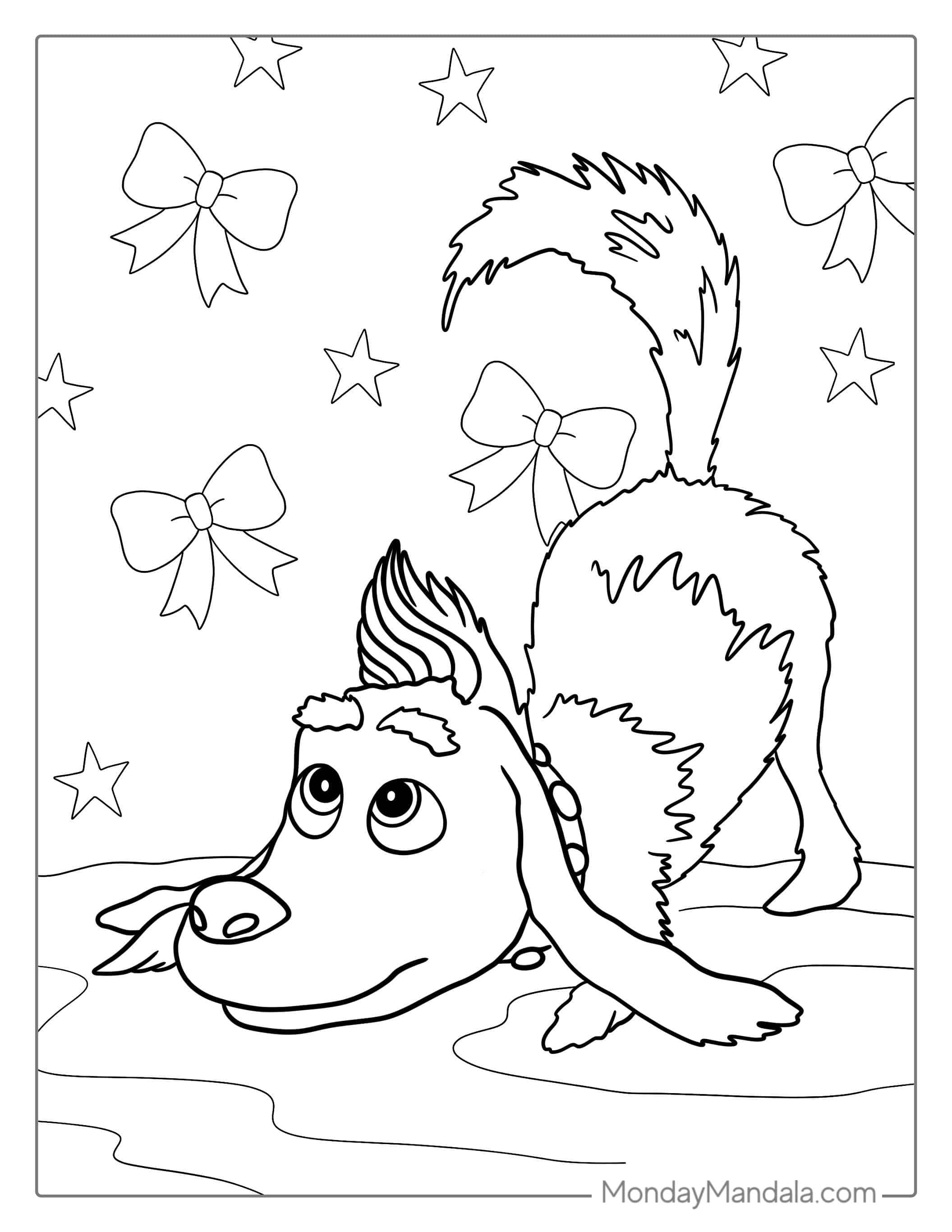 Cute Coloring Sheet Of Max Wagging Tail coloring page