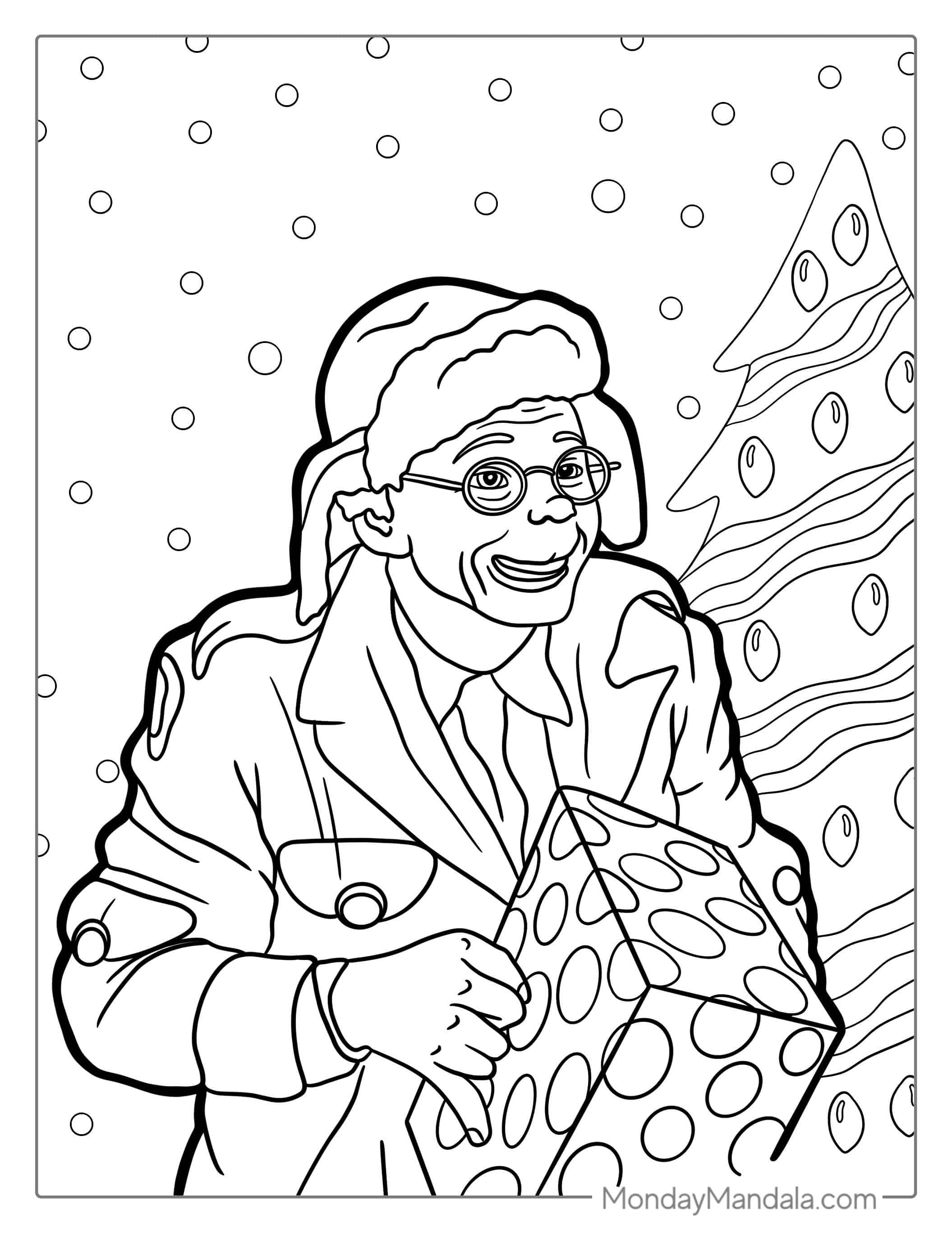 Lou Lou Who Character From The Grinch To Color coloring page
