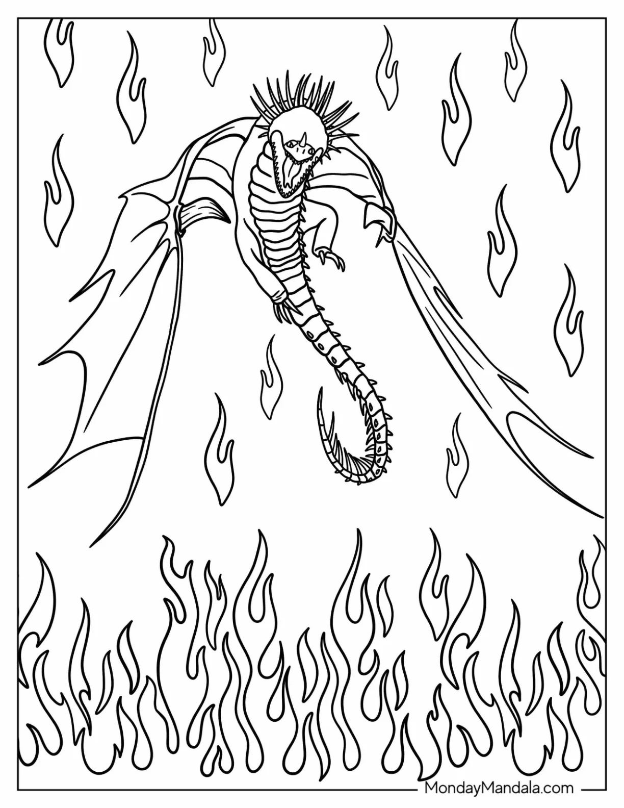 How To Train Your Dragon Coloring Page of How To Train Your Dragon The Skrill coloring page
