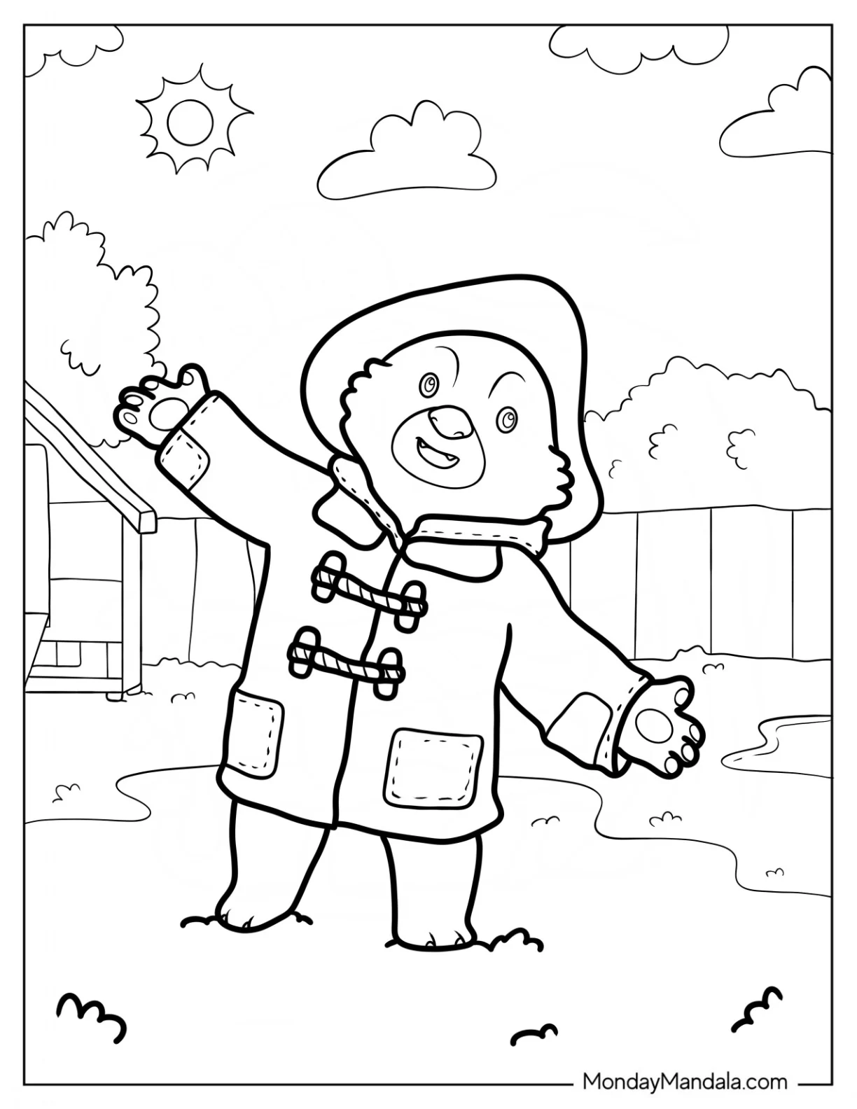 Paddington coloring pages