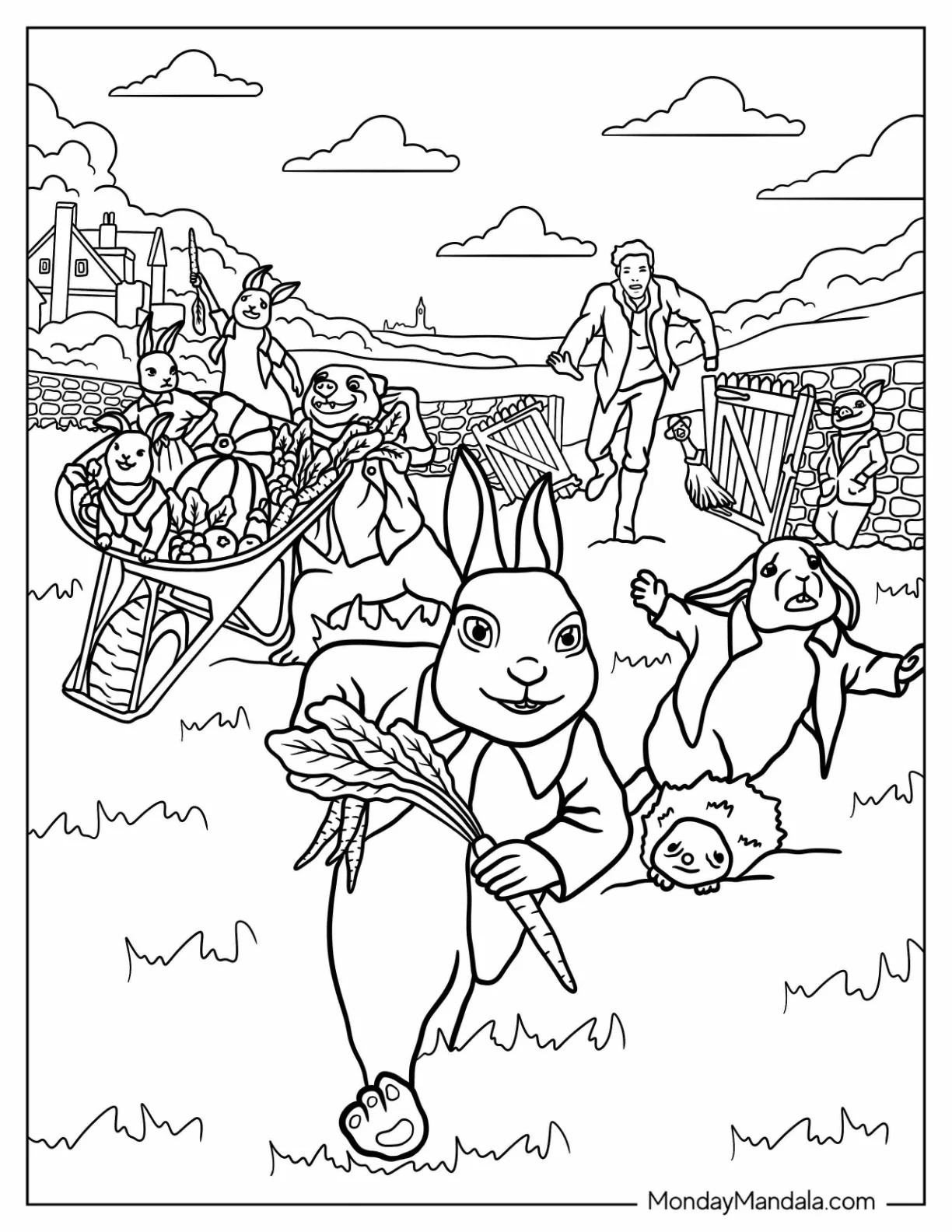 Peter Rabbit coloring pages