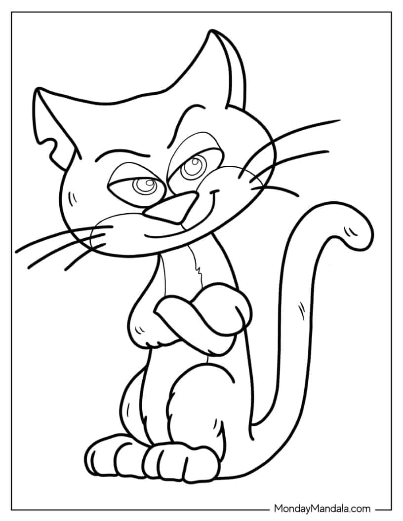 Azrael Outline Coloring In For Kids coloring page