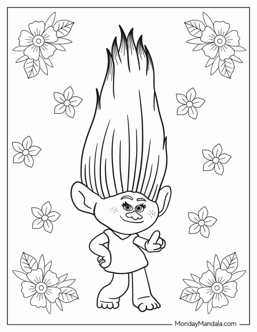 Cute Moxie Dewdrop To Color coloring page — printable line art