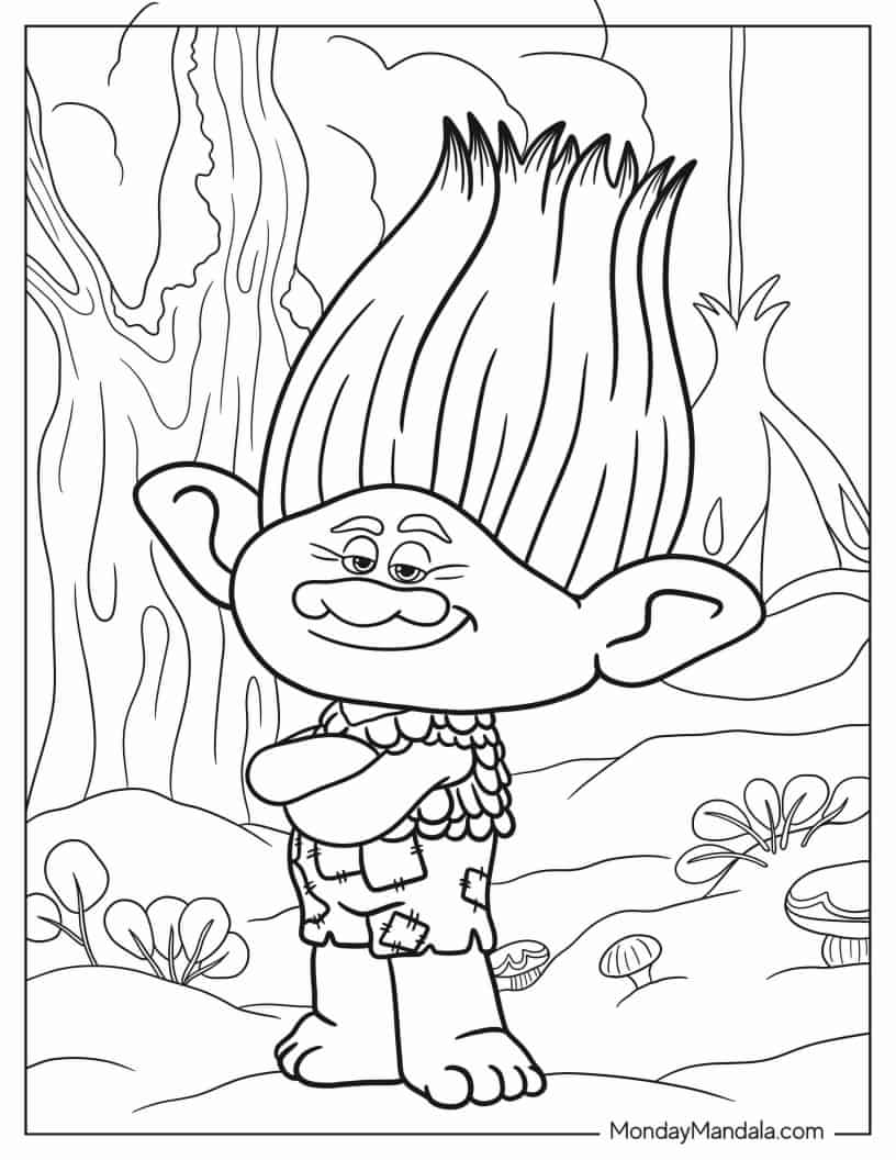 Detailed Coloring Page Of Branch coloring page