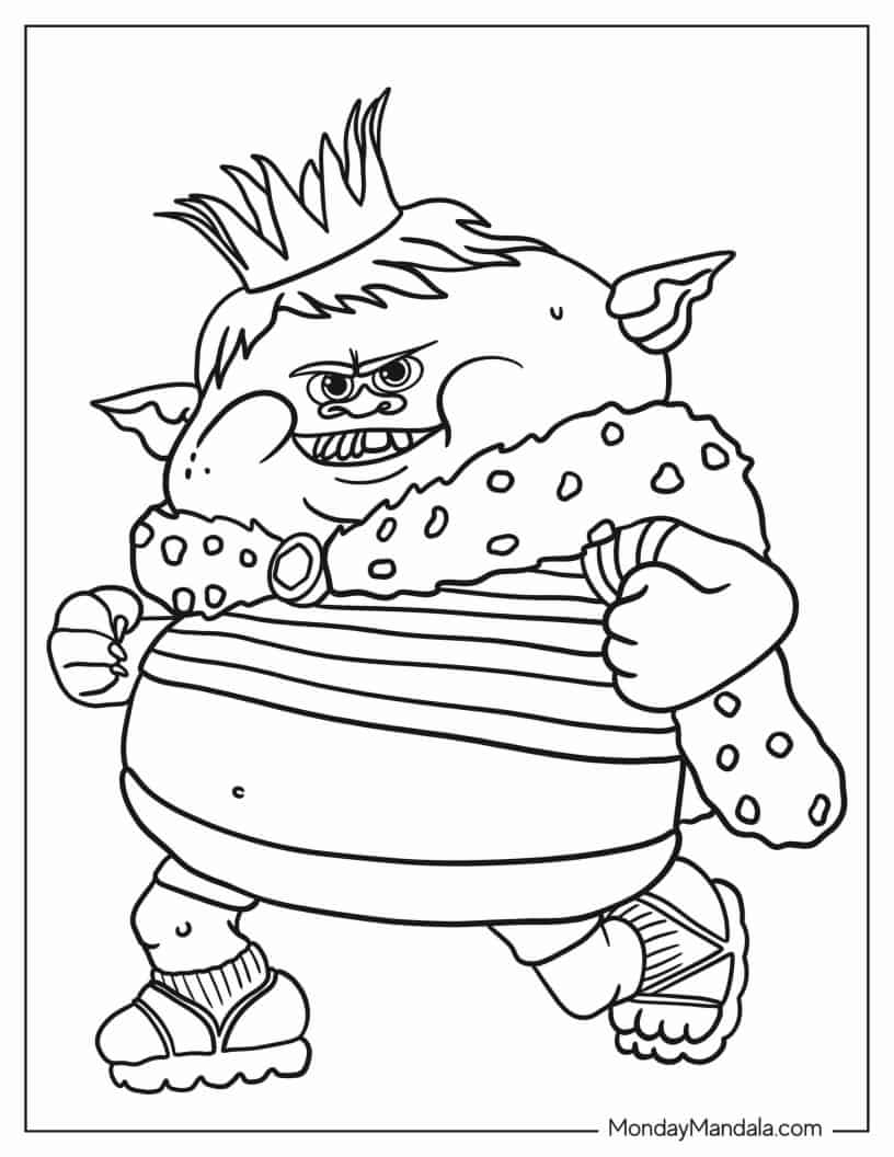 Easy Prince Gristle Coloring Sheet for Preschoolers coloring page